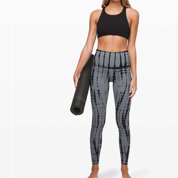 Lululemon Wunder Under 21”  Leggings Sz 10 Shibori - Picture 6 of 11